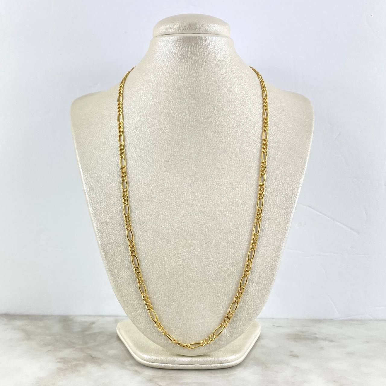 Cadena Fígaro 6.25gr / 60cm / 4.5mm Oro Amarillo +0