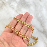 Cadena Cubana 18.85gr / 60cm / 6.7mm Oro Amarillo +0