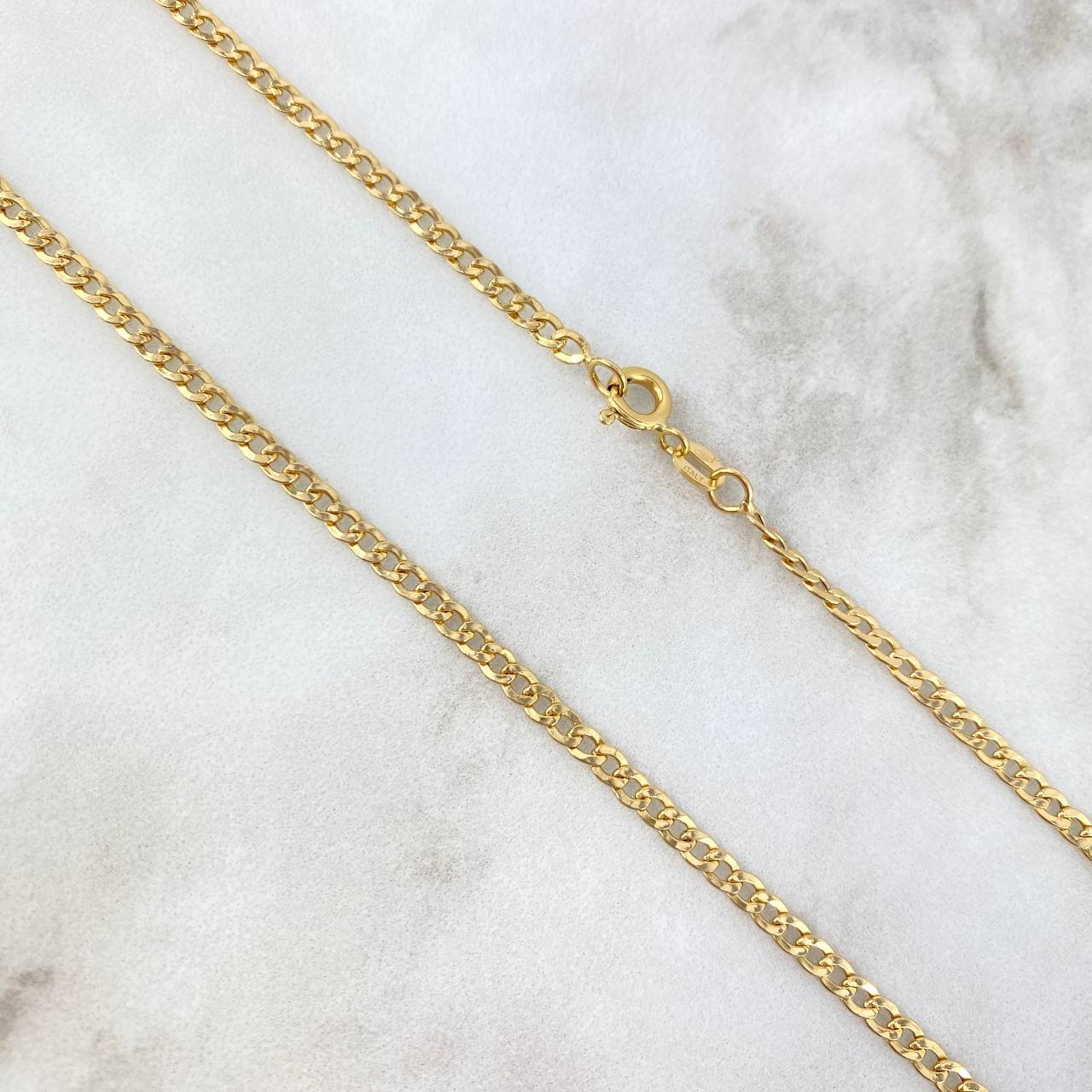Cadena Cubana 5.45gr / 60cm / 2.8mm Oro Amarillo +0