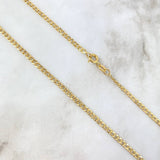 Cadena Cubana 5.45gr / 60cm / 2.8mm Oro Amarillo +0