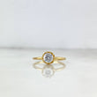 Anillo Solitario Corona 2.05gr / T7 / Circon Blanco Oro Amarillo