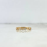 Anillo Corazones 1.1gr / T8 1/4 / Circones Blancos Oro Amarillo ©