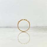 Anillo Corazones 1.1gr / T8 1/4 / Circones Blancos Oro Amarillo ©