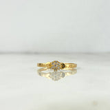 Anillo Corazones Tupidos 1.1gr / T5 1/2 / Circones Blancos Oro Amarillo ©