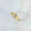 Anillo Corazones Tupidos 1.1gr / T5 1/2 / Circones Blancos Oro Amarillo ©