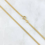 Cadena China 4.4gr / 45cm / 2mm Oro Amarillo +0 ©