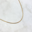 Cadena Plana 4.65gr / 50cm / 2.1mm Lisa Tres Oros +3 ©
