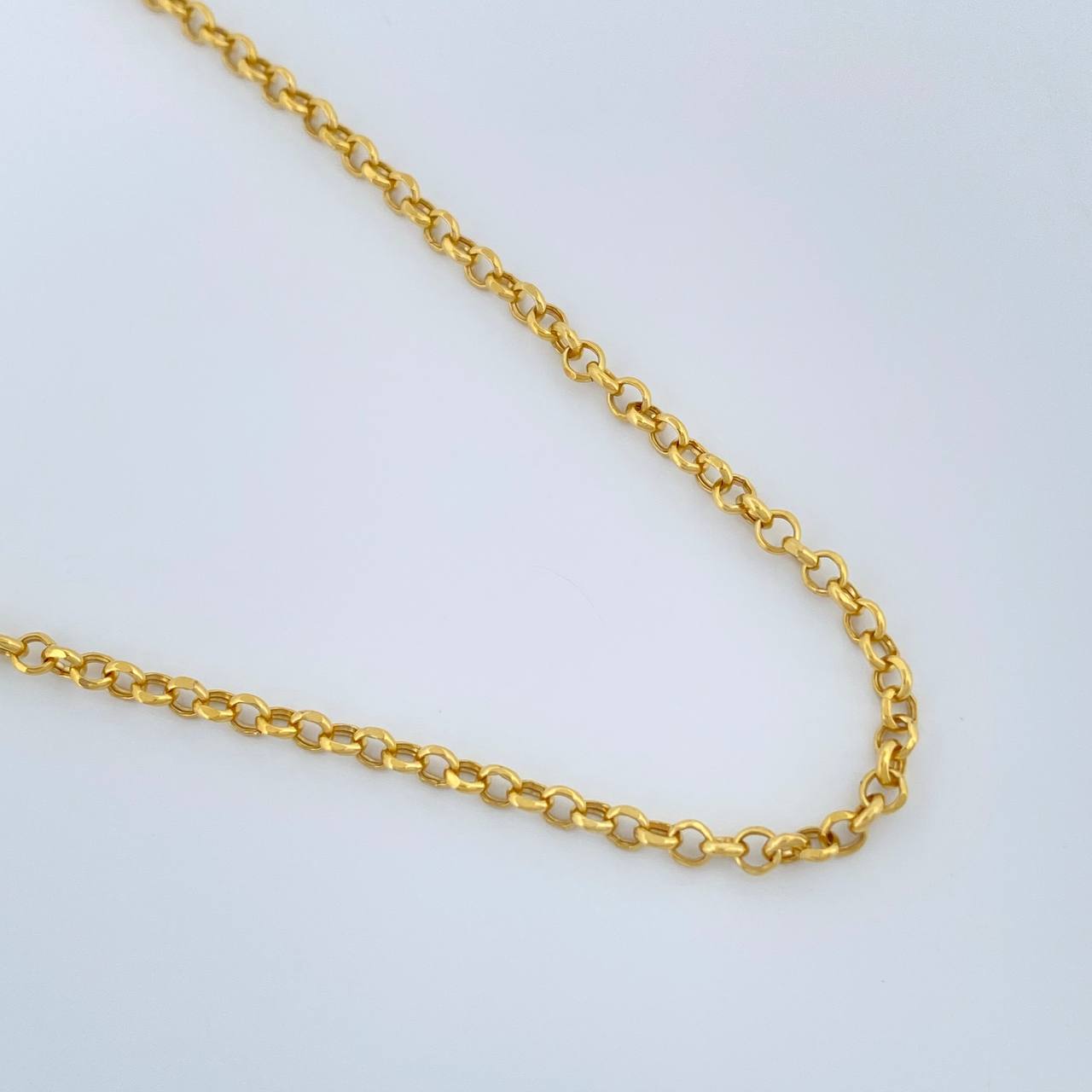 Cadena Roll-On 2.65gr / 60.3cm / 1.5mm Oro Amarillo +3 18K $