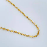 Cadena Roll-On 2.65gr / 60.3cm / 1.5mm Oro Amarillo +3 18K $