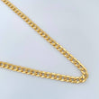Cadena Cubana 7.35gr / 60.7cm / 3.85mm Oro Amarillo +1 18K $
