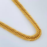 Cadena Cubana Reticulada 19gr / 60.3cm / 5.24mm Oro Amarillo +3 18K $