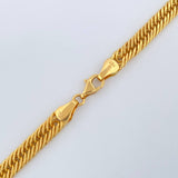 Cadena Cubana Reticulada 19gr / 60.3cm / 5.24mm Oro Amarillo +3 18K $
