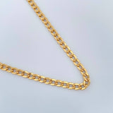 Cadena Cubana 4.8gr / 60.4cm / 3mm Oro Amarillo +1 18K $