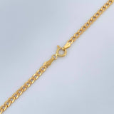 Cadena Cubana 4.8gr / 60.4cm / 3mm Oro Amarillo +1 18K $