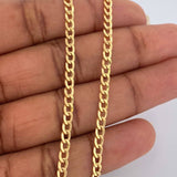 Cadena Cubana 4.8gr / 60.4cm / 3mm Oro Amarillo +1 18K $