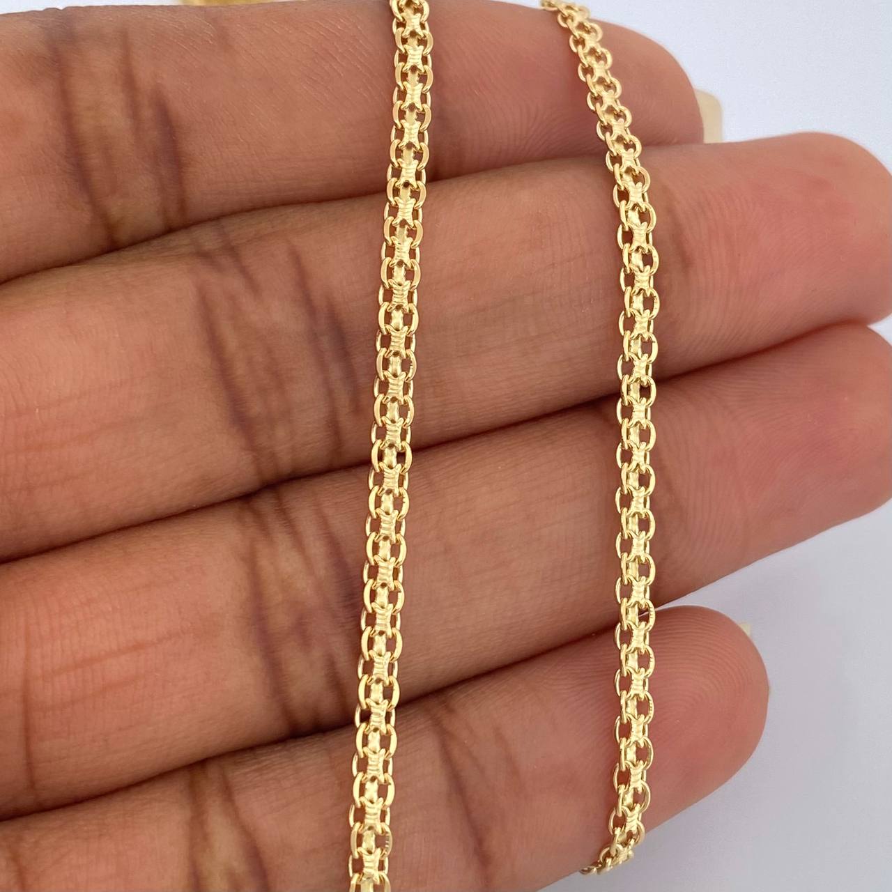 Cadena China 8.2gr / 60.5cm / 2.44mm Oro Amarillo +1 18K $