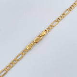 Cadena Figaro 5.3gr / 60.4cm / 3.28mm Oro Amarillo +1 18K $