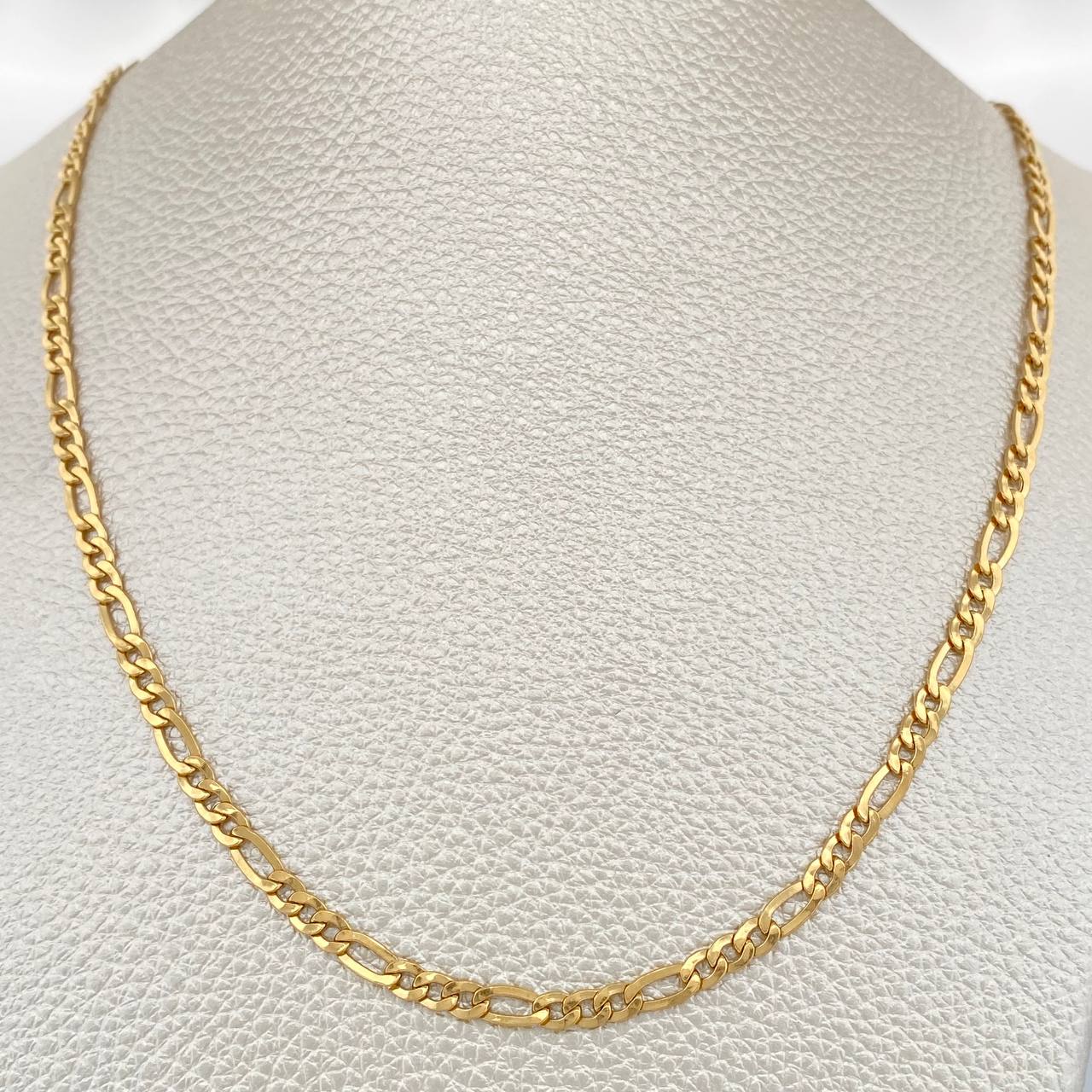Cadena Figaro 7.45gr / 71cm / 3.2mm Oro Amarillo +1 18K $