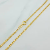Cadena Escalera 2.25 g / 60.2 cm / 1.79 mm Oro Amarillo 18K