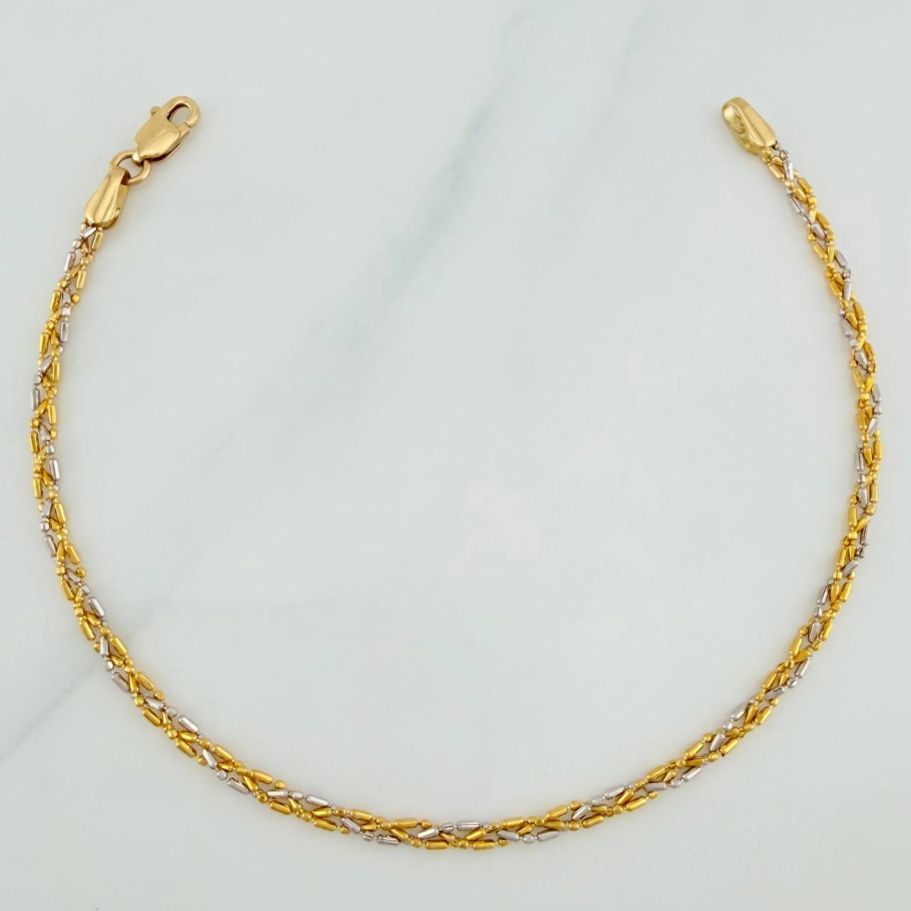 Pulso Morse 2.4 g / 18.3 cm / 2.24 mm Dos Oros Amarillo Blanco 18K