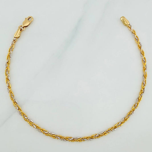 Pulso Morse 2.4 g / 18.5 cm / 5.29 mm Dos Oros Amarillo Blanco 18K