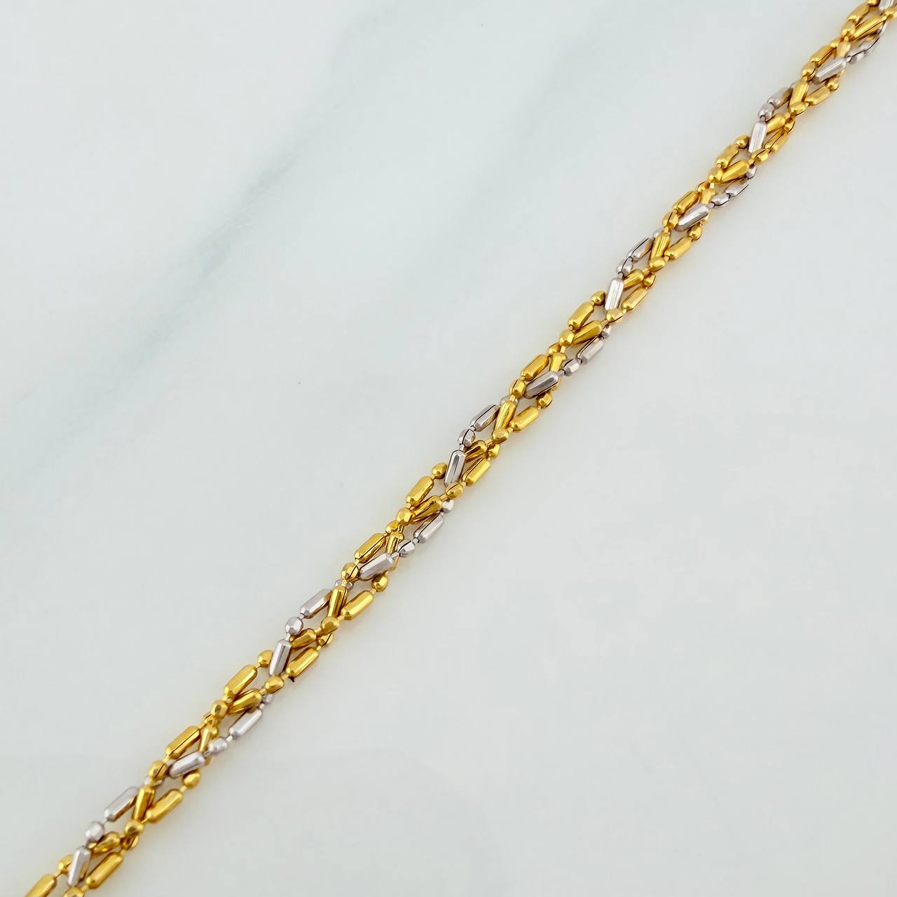 Pulso Morse 2.4 g / 18.3 cm / 2.24 mm Dos Oros Amarillo Blanco 18K