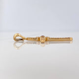 Dije Cruz Rubies 74Pts 2.3 g / 3.6 cm Oro Amarillo 18K
