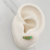 Topos Circulos Esmeraldas 51Pts 1.95 g / 13 mm Oro Amarillo 18K