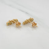 Topos Circulos Esmeraldas 51Pts 1.95 g / 13 mm Oro Amarillo 18K