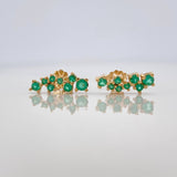 Topos Circulos Esmeraldas 51Pts 1.95 g / 13 mm Oro Amarillo 18K
