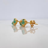 Topos Destello Esmeraldas 73Pts 1.8 g / 5.8 mm Oro Amarillo 18K