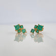 Topos Destello Esmeraldas 73Pts 1.8 g / 5.8 mm Oro Amarillo 18K