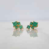 Topos Destello Esmeraldas 73Pts 1.8 g / 5.8 mm Oro Amarillo 18K