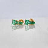 Topos Piramide Esmeraldas 99Pts 2.15 g / 4.4 mm Oro Amarillo 18K