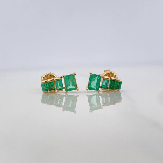 Topos Piramide Esmeraldas 99Pts 2.15 g / 4.4 mm Oro Amarillo 18K