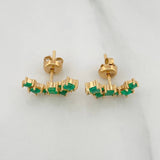 Topos Cuadros Esmeraldas 70Pts 2.35 g / 5.2 mm Oro Amarillo 18K