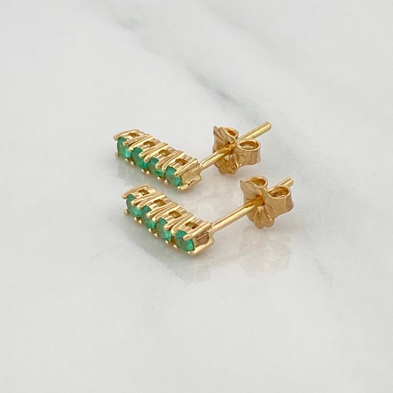 Topos Bolas Esmeraldas 23Pts 1.55 g / 2.3 mm Oro Amarillo 18K