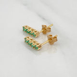 Topos Bolas Esmeraldas 23Pts 1.55 g / 2.3 mm Oro Amarillo 18K