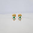 Topos Cuatro Garras Esmeraldas 07Pts 0.55 g / 1.65 mm Oro Amarillo 18K