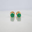Topos Cuatro Garras Esmeraldas 34Pts 0.85 g / 3.3 mm Oro Amarillo 18K