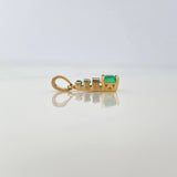 Dije Piramide Esmeraldas 55Pts 0.85 g / 1.6 cm Oro Amarillo 18K