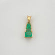 Dije Piramide Esmeraldas 55Pts 0.85 g / 1.6 cm Oro Amarillo 18K
