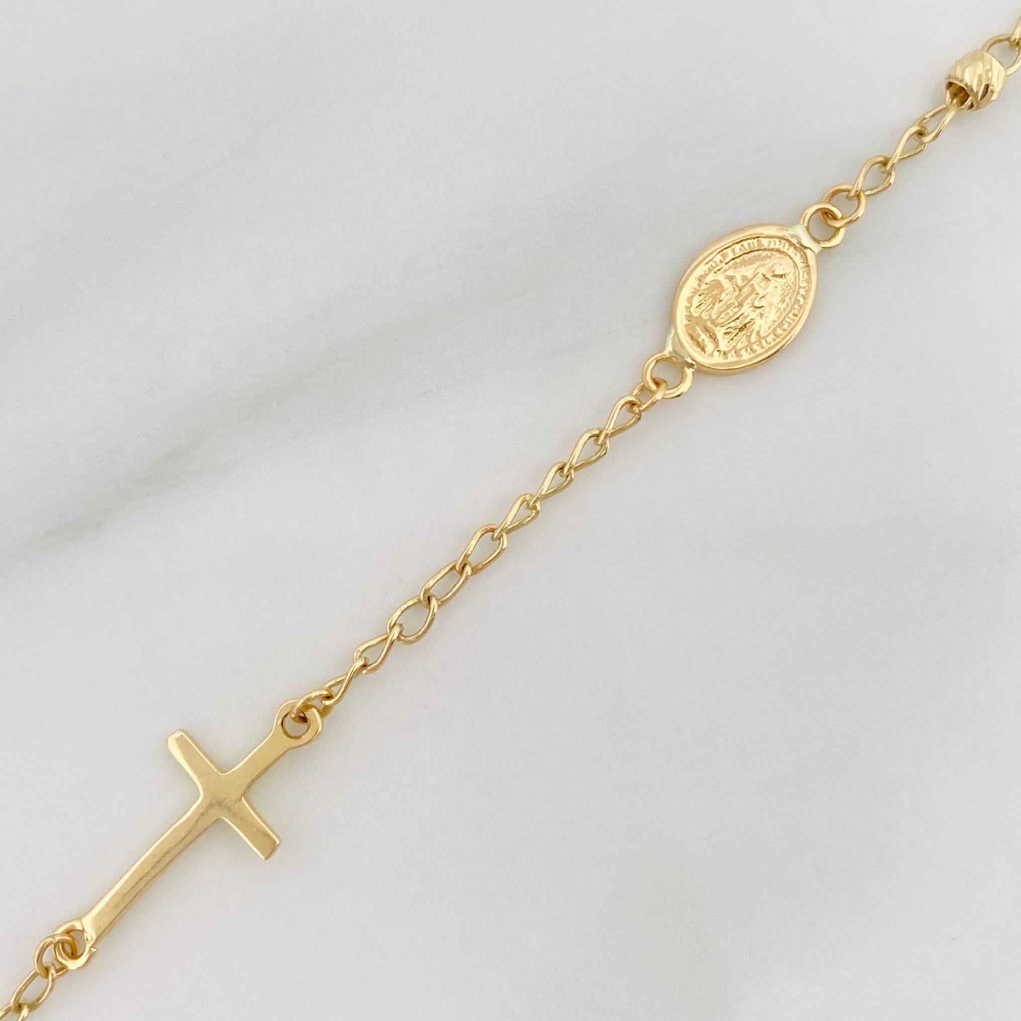 Pulso Espiga Virgen Milagrosa 2.15 g / 19 cm / 1.7 mm Oro Amarillo 18K