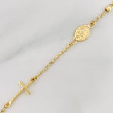 Pulso Espiga Virgen Milagrosa 2.15 g / 19 cm / 1.7 mm Oro Amarillo 18K