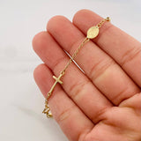 Pulso Espiga Virgen Milagrosa 2.15 g / 19 cm / 1.7 mm Oro Amarillo 18K