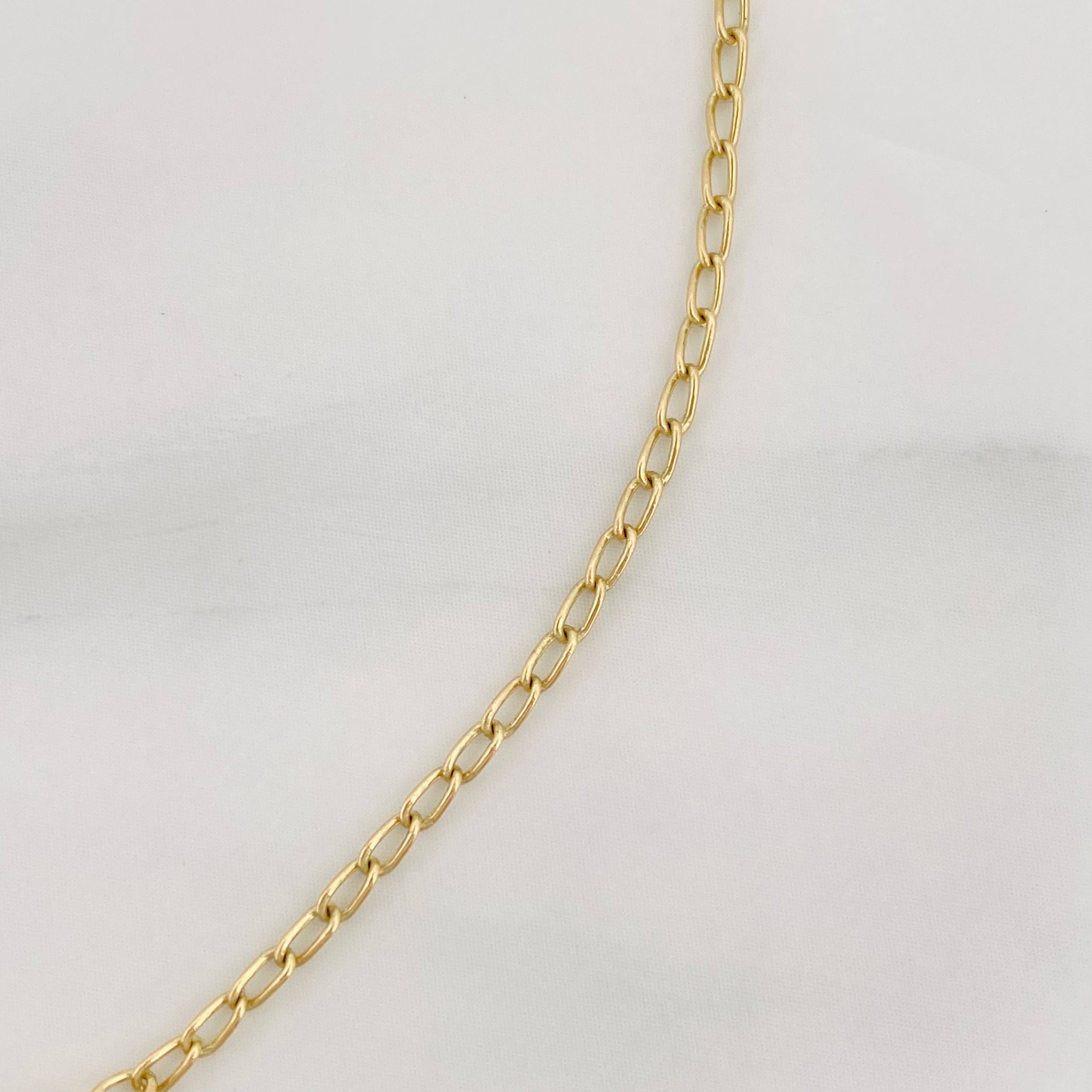 Tobillera Espiga Flor 2.05 g / 25.5 cm / 1 mm Tres Oros 18K
