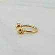 Piercing U Bolas 0.4 g / 1 cm Oro Amarillo 18K