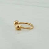 Piercing U Bolas 0.45 g / 1 cm Oro Amarillo 18K