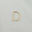 Piercing Arco Cabeza Plana 0.35 g / 1.05 cm Oro Amarillo 18K
