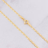 Cadena Escalera Plana 3.85g / 60cm / 1.9mm Tres Oros 18K
